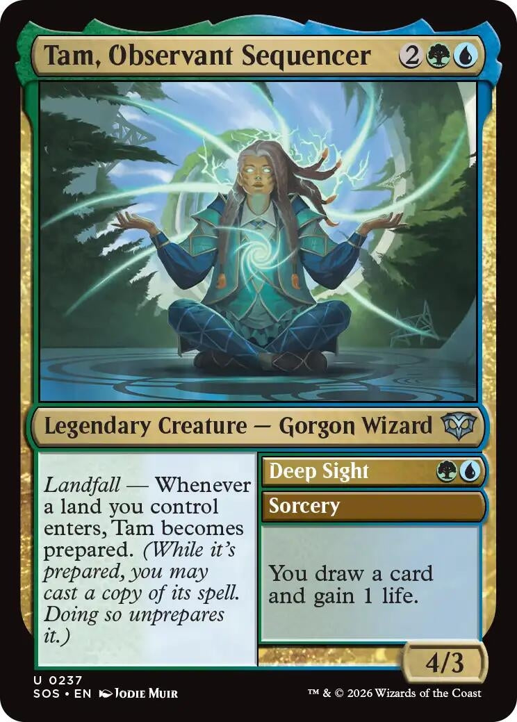 Image for Tam, Observant Sequencer (Secrets of Strixhaven) (237) - Magic: The Gathering