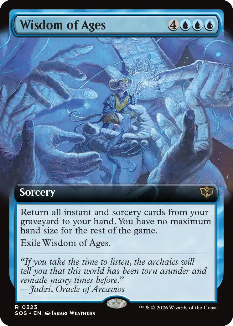 Image for Wisdom of Ages (Extended Art) (Secrets of Strixhaven) (323) - Magic: The Gathering