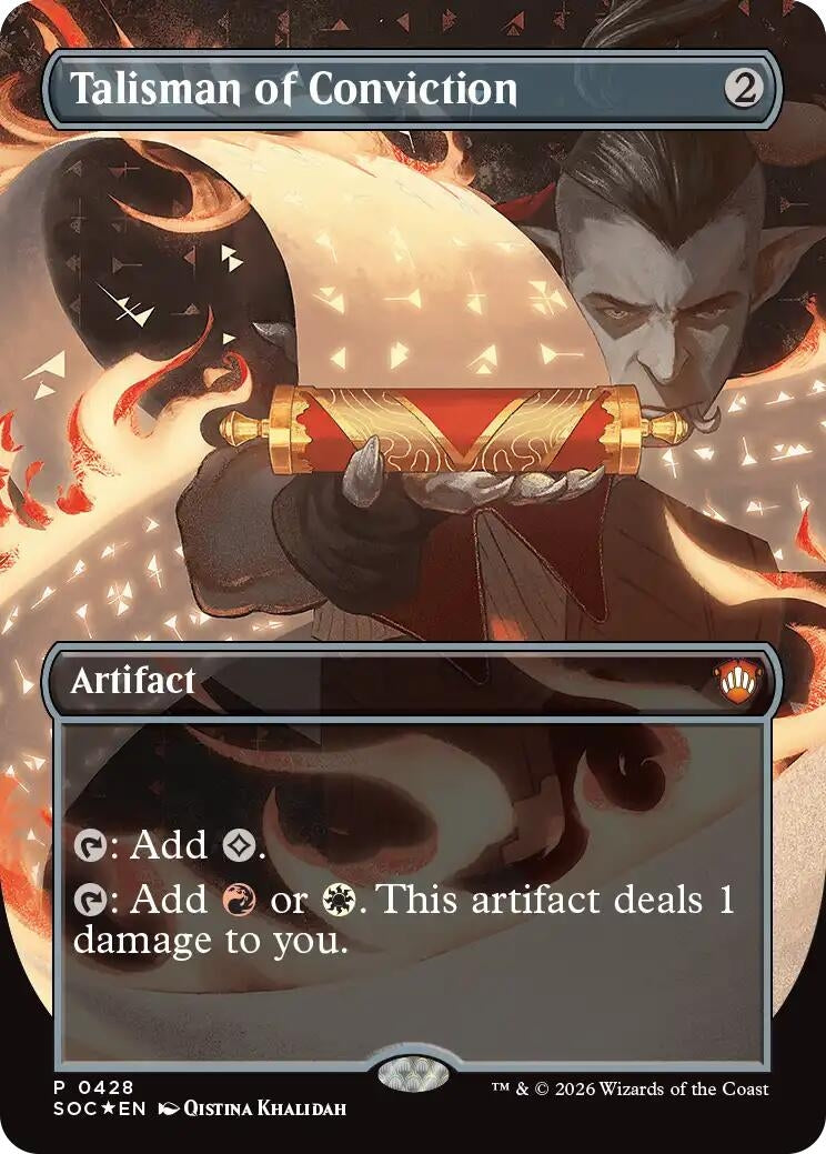 Image for Talisman of Conviction (Borderless) (Secrets of Strixhaven) (428) - Magic: The Gathering
