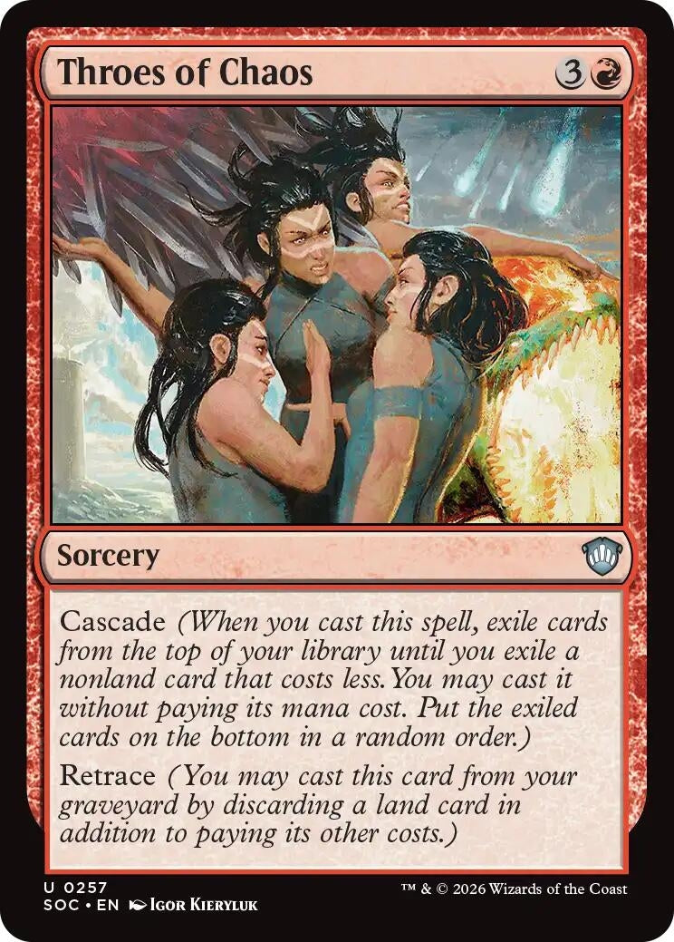 Image for Throes of Chaos (Secrets of Strixhaven) (257) - Magic: The Gathering