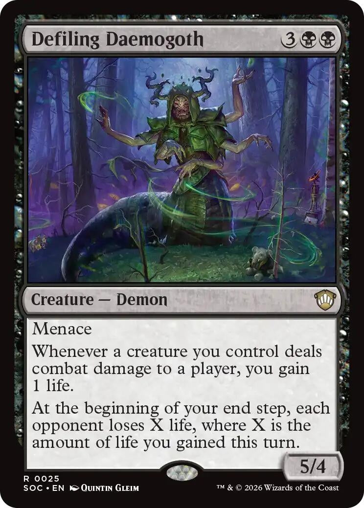 Image for Defiling Daemogoth (Secrets of Strixhaven) (25) - Magic: The Gathering