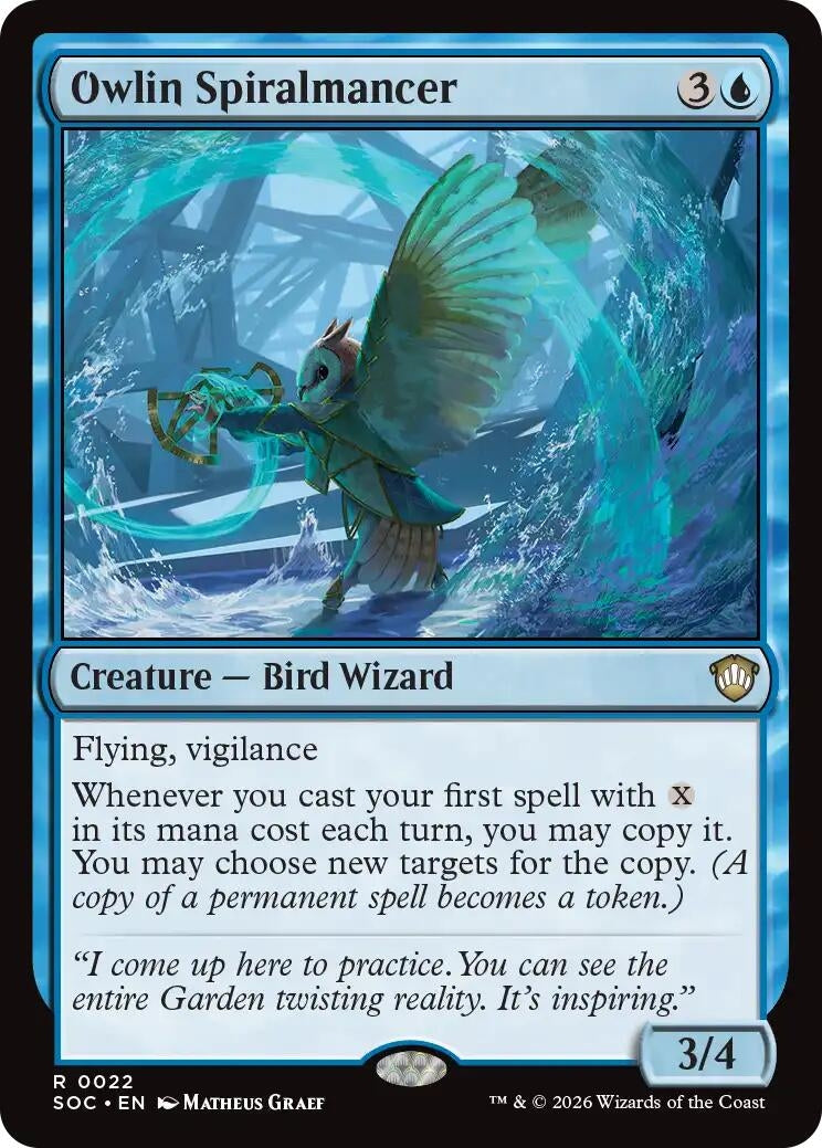 Image for Owlin Spiralmancer (Secrets of Strixhaven) (22) - Magic: The Gathering