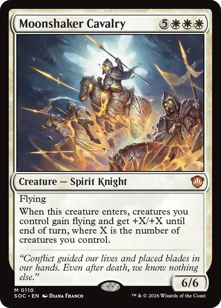 Image for Moonshaker Cavalry (Secrets of Strixhaven) (110) - Magic: The Gathering