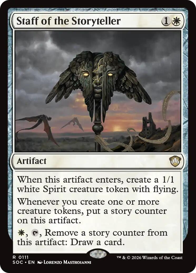 Image for Staff of the Storyteller (Secrets of Strixhaven) (111) - Magic: The Gathering