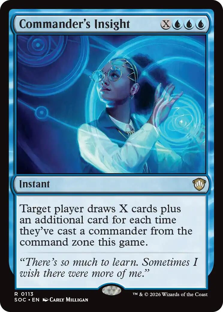 Image for Commander's Insight (Secrets of Strixhaven) (113) - Magic: The Gathering
