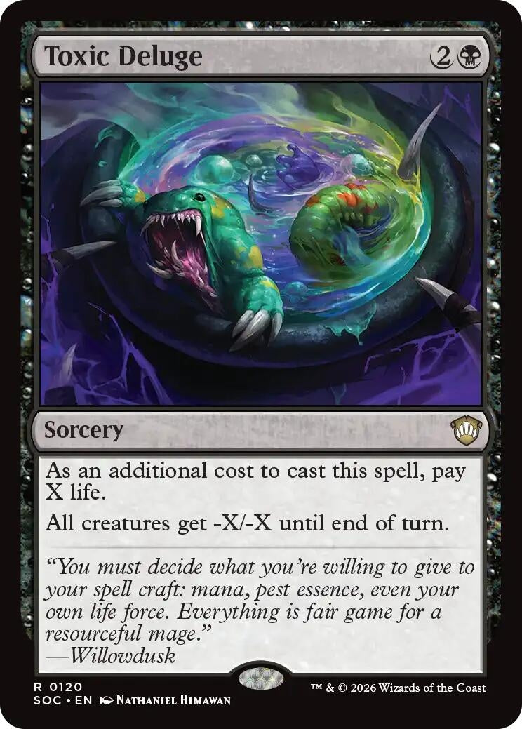 Image for Toxic Deluge (Secrets of Strixhaven) (120) - Magic: The Gathering