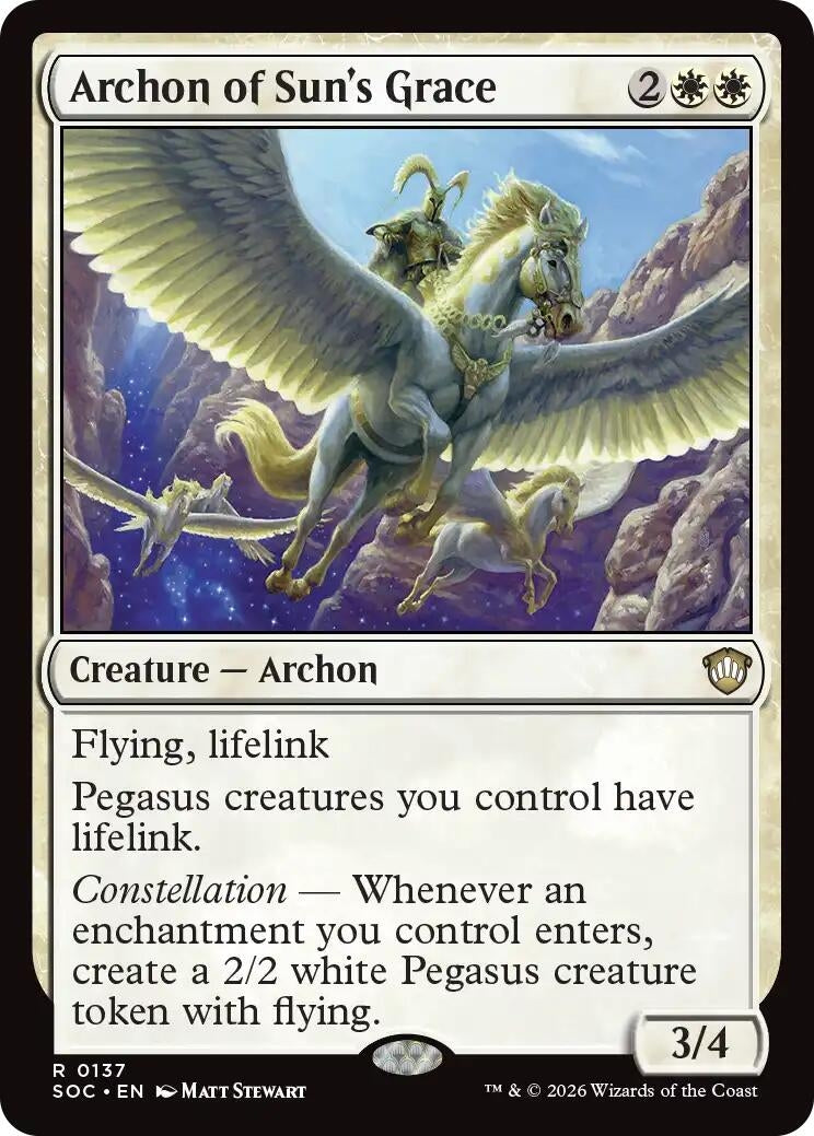 Image for Archon of Sun's Grace (Secrets of Strixhaven) (137) - Magic: The Gathering