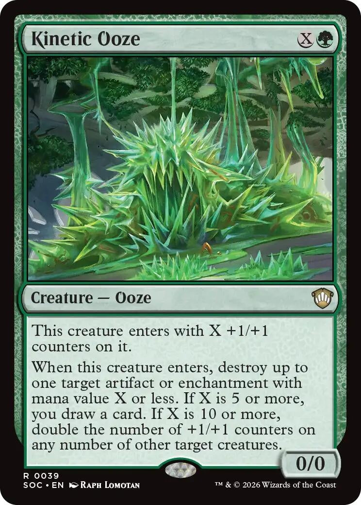 Image for Kinetic Ooze (Secrets of Strixhaven) (39) - Magic: The Gathering
