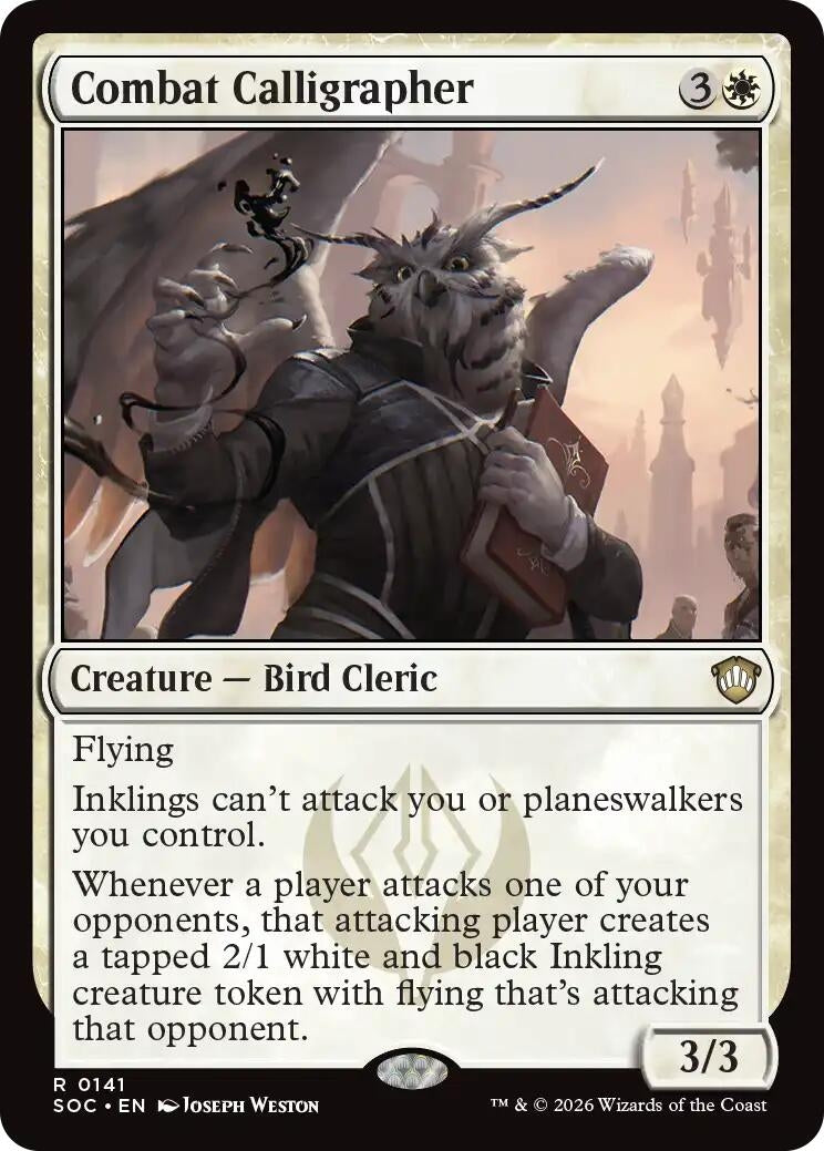 Image for Combat Calligrapher (Secrets of Strixhaven) (141) - Magic: The Gathering