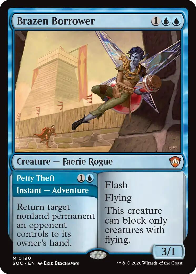 Image for Brazen Borrower (Secrets of Strixhaven) (190) - Magic: The Gathering
