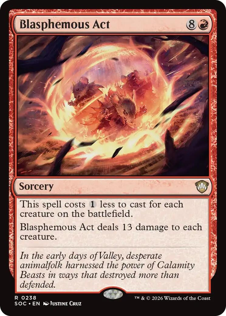 Image for Blasphemous Act (Secrets of Strixhaven) (238) - Magic: The Gathering