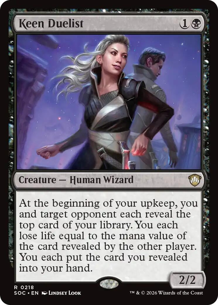 Image for Keen Duelist (Secrets of Strixhaven) (218) - Magic: The Gathering