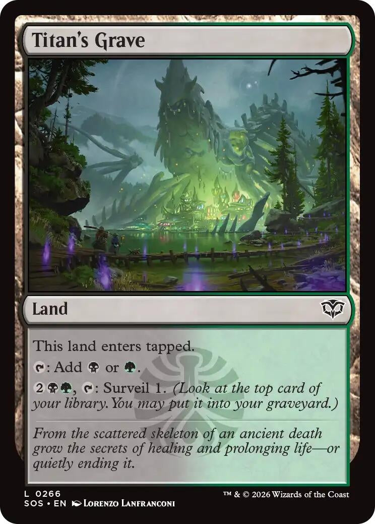 Image for Titan's Grave (Secrets of Strixhaven) (266) - Magic: The Gathering