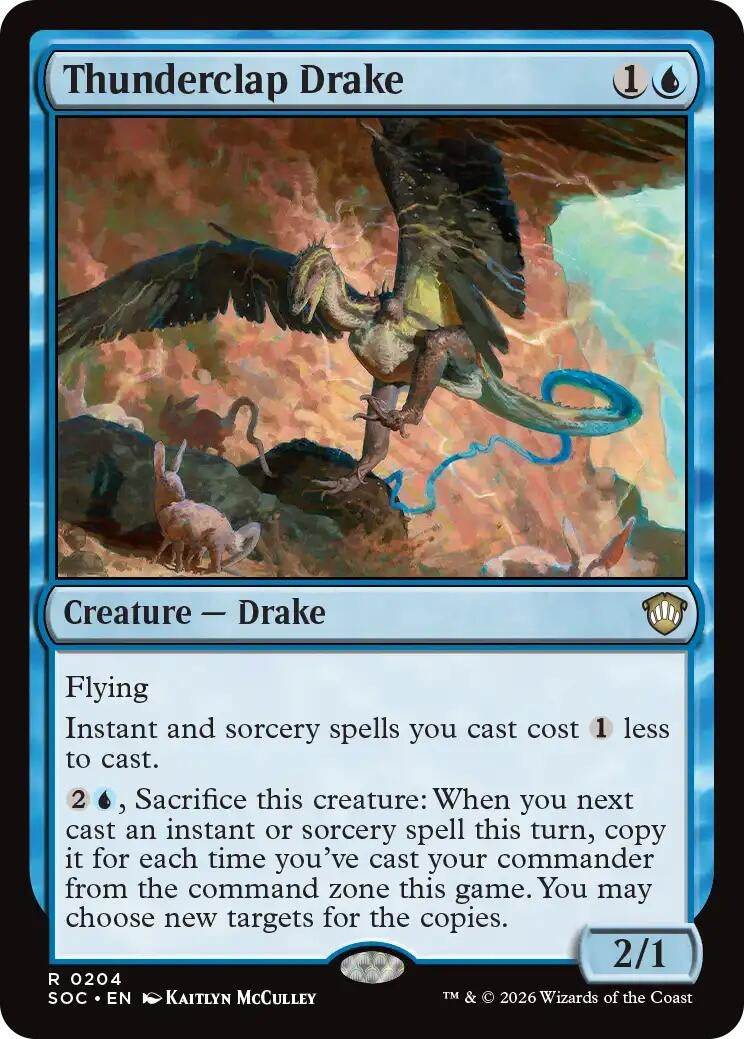 Image for Thunderclap Drake (Secrets of Strixhaven) (204) - Magic: The Gathering