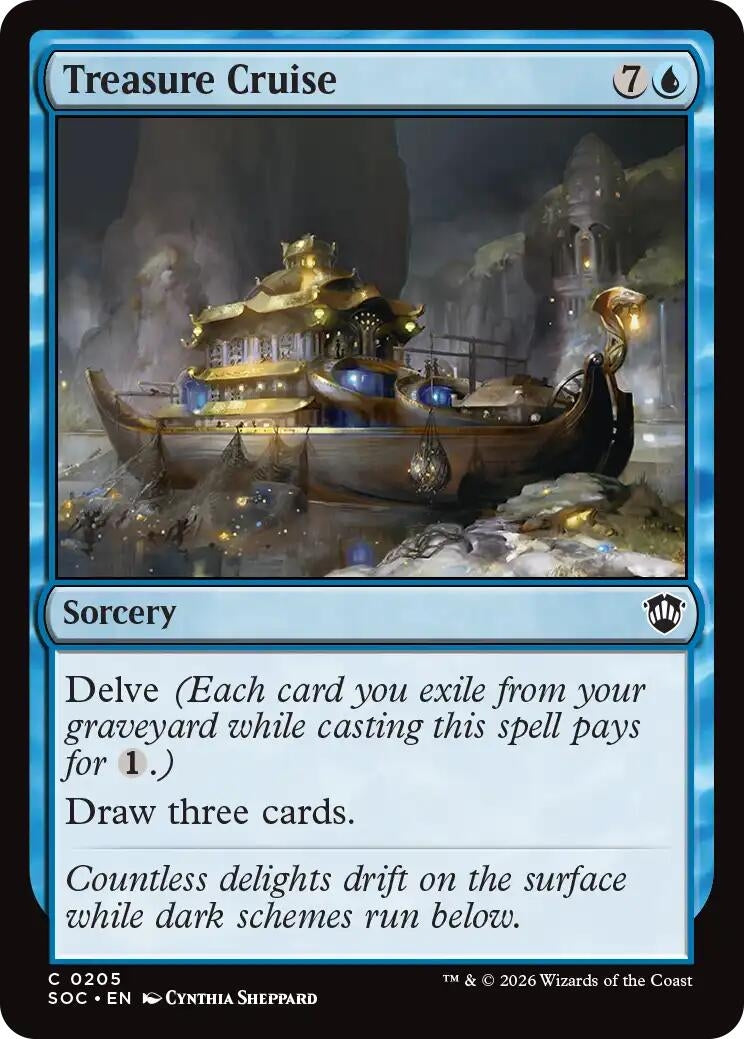 Image for Treasure Cruise (Secrets of Strixhaven) (205) - Magic: The Gathering