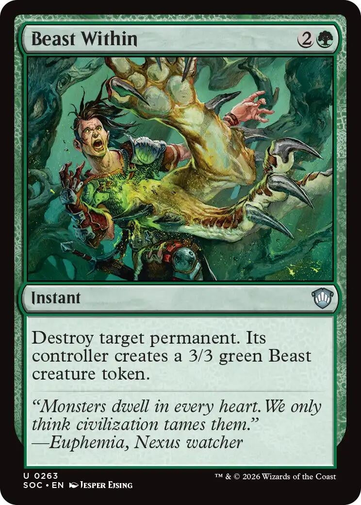 Image for Beast Within (Secrets of Strixhaven) (263) - Magic: The Gathering