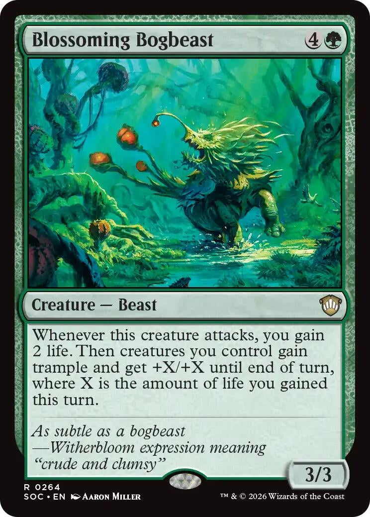 Image for Blossoming Bogbeast (Secrets of Strixhaven) (264) - Magic: The Gathering