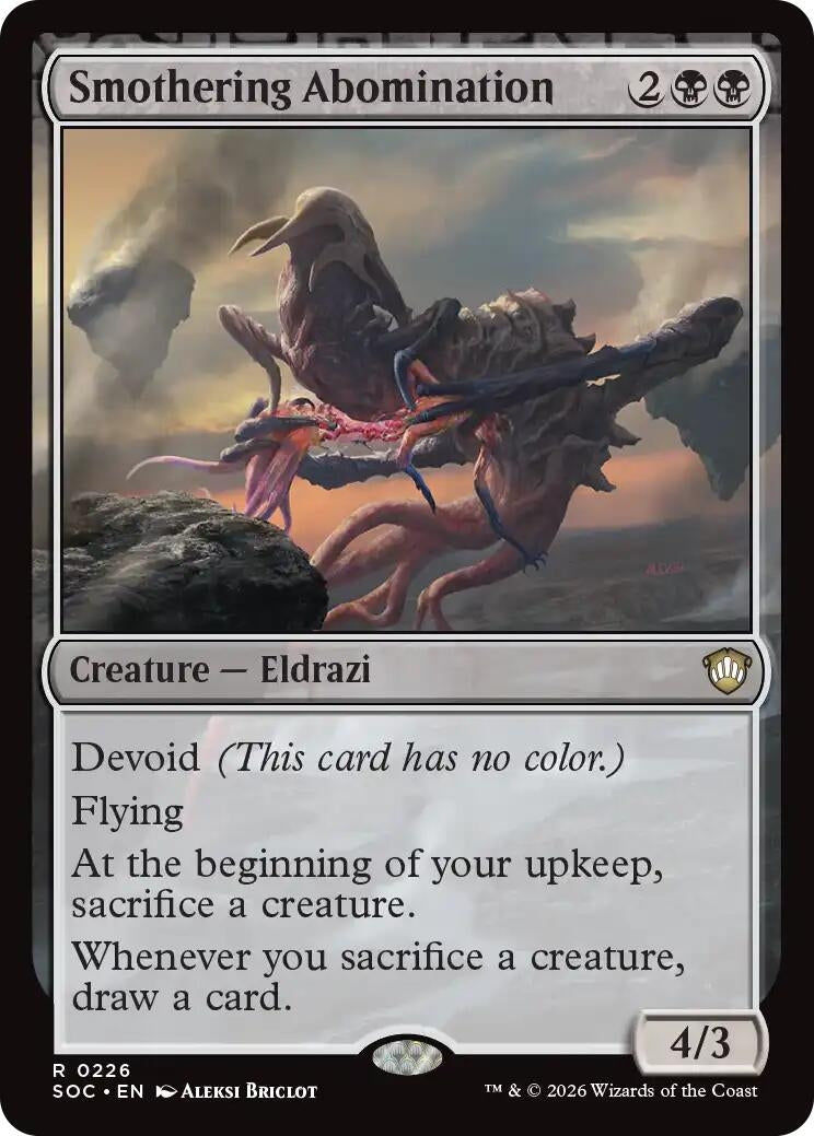 Image for Smothering Abomination (Secrets of Strixhaven) (226) - Magic: The Gathering