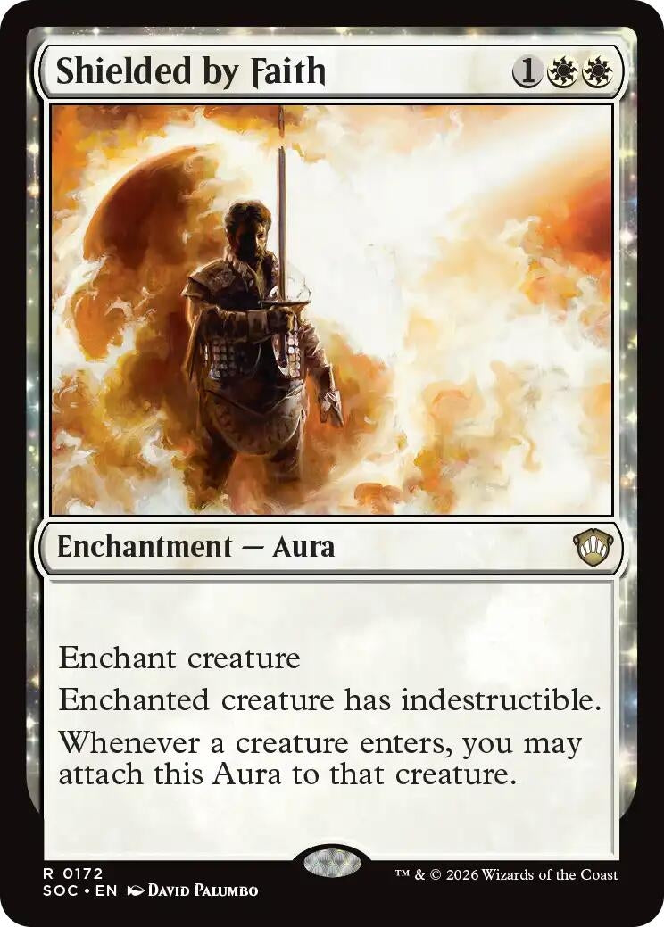 Image for Shielded by Faith (Secrets of Strixhaven) (172) - Magic: The Gathering