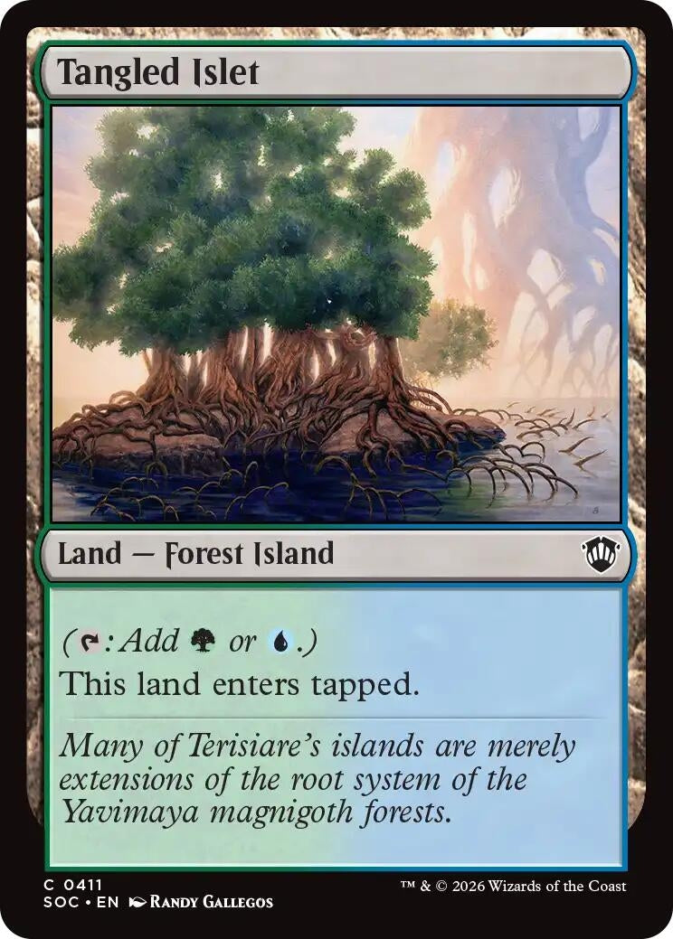 Image for Tangled Islet (Secrets of Strixhaven) (411) - Magic: The Gathering