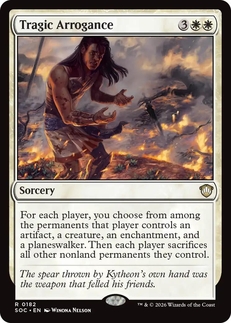 Image for Tragic Arrogance (Secrets of Strixhaven) (182) - Magic: The Gathering