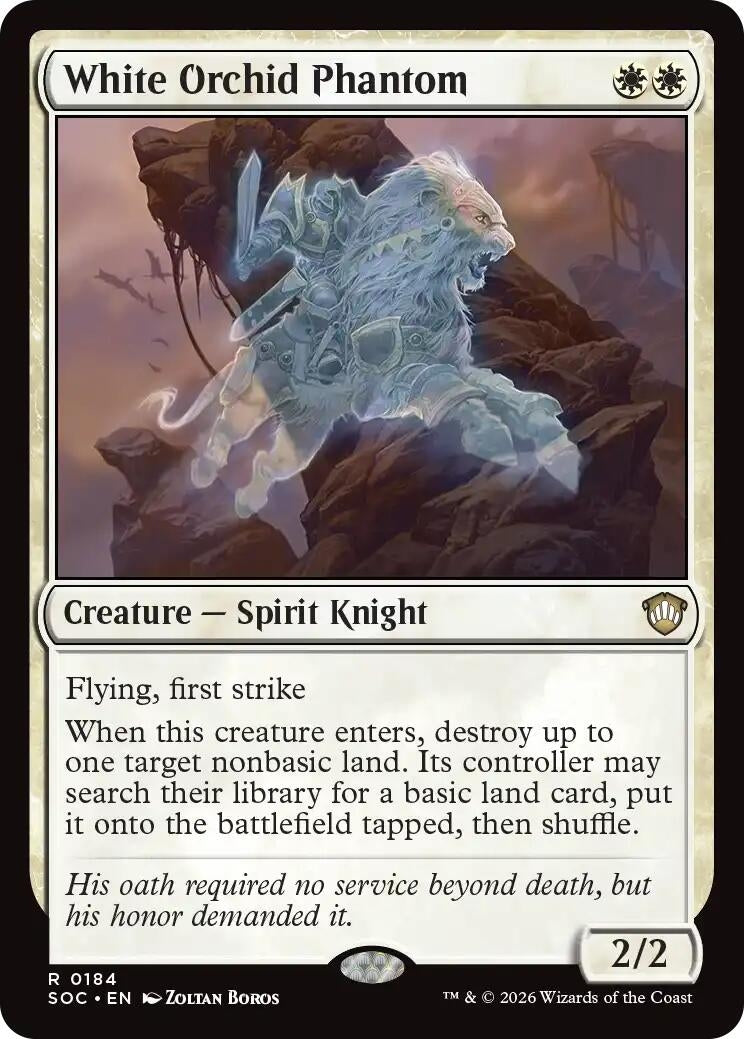 Image for White Orchid Phantom (Secrets of Strixhaven) (184) - Magic: The Gathering