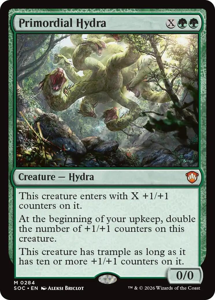 Image for Primordial Hydra (Secrets of Strixhaven) (284) - Magic: The Gathering