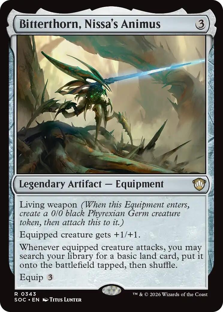 Image for Bitterthorn, Nissa's Animus (Secrets of Strixhaven) (343) - Magic: The Gathering