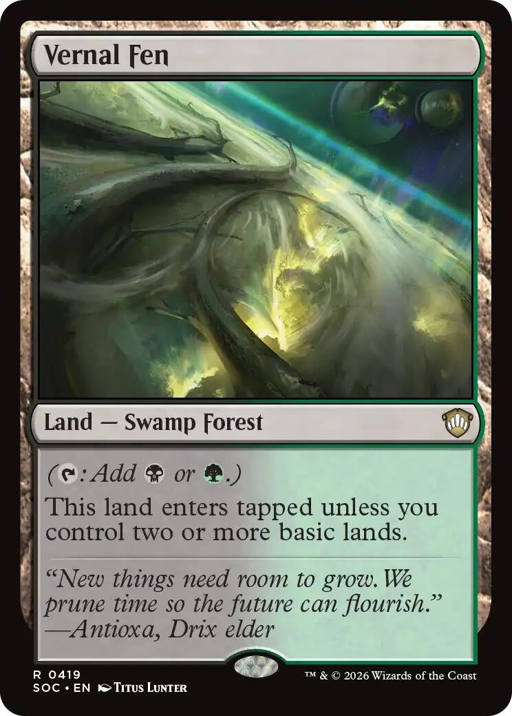 Image for Vernal Fen (Secrets of Strixhaven) (419) - Magic: The Gathering