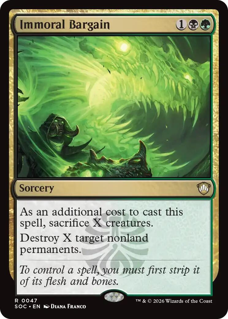 Image for Immoral Bargain (Secrets of Strixhaven) (47) - Magic: The Gathering