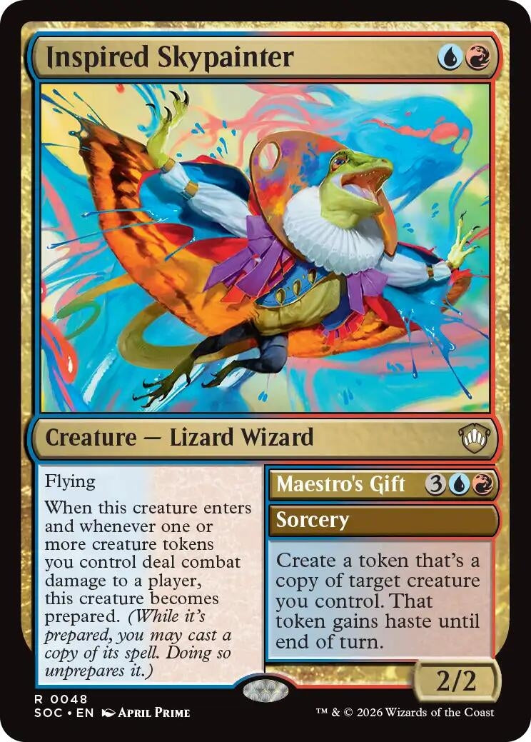 Image for Inspired Skypainter (Commander: Secrets of Strixhaven) (48) - Magic: The Gathering