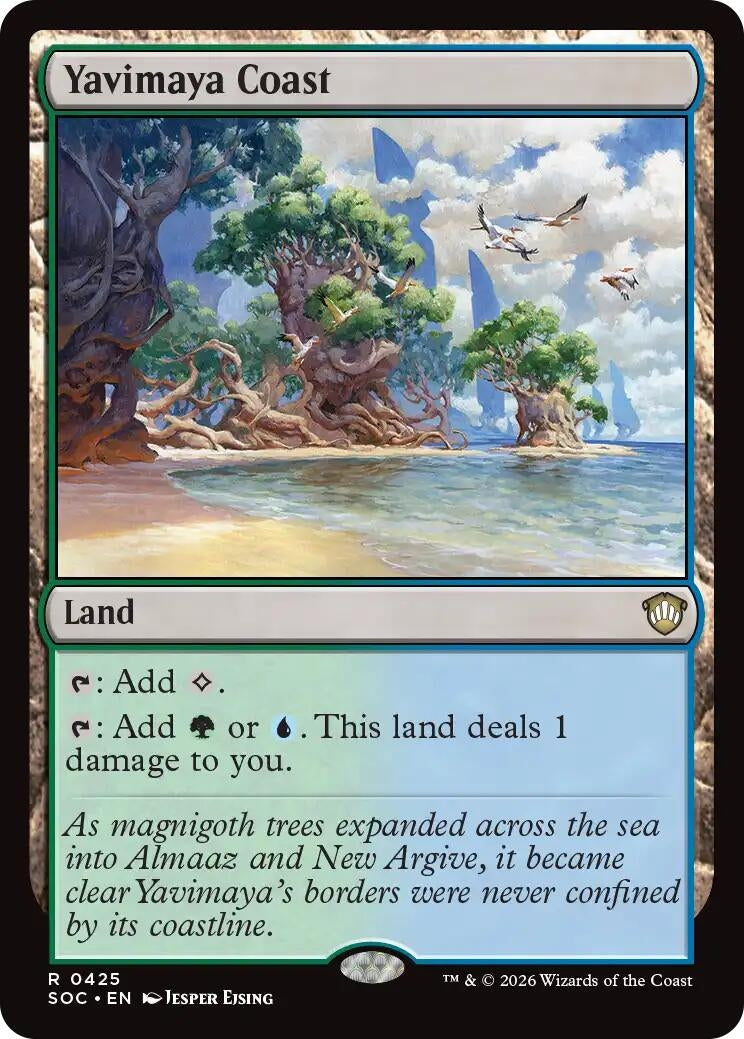 Image for Yavimaya Coast (Secrets of Strixhaven) (425) - Magic: The Gathering