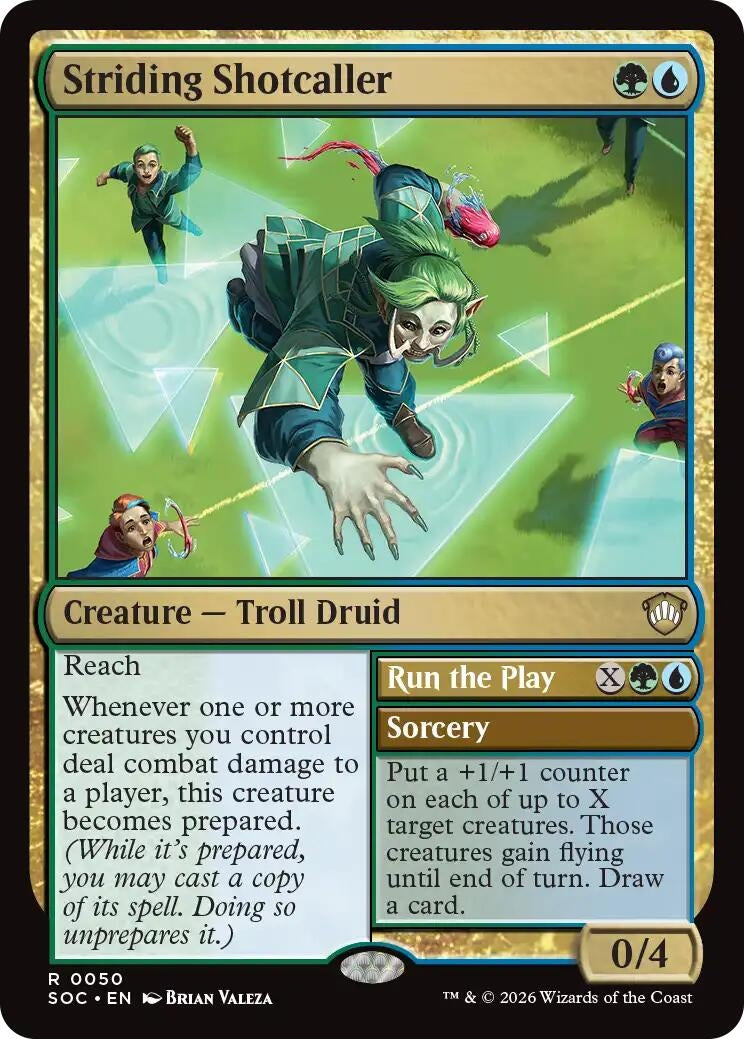 Image for Striding Shotcaller (Secrets of Strixhaven) (50) - Magic: The Gathering