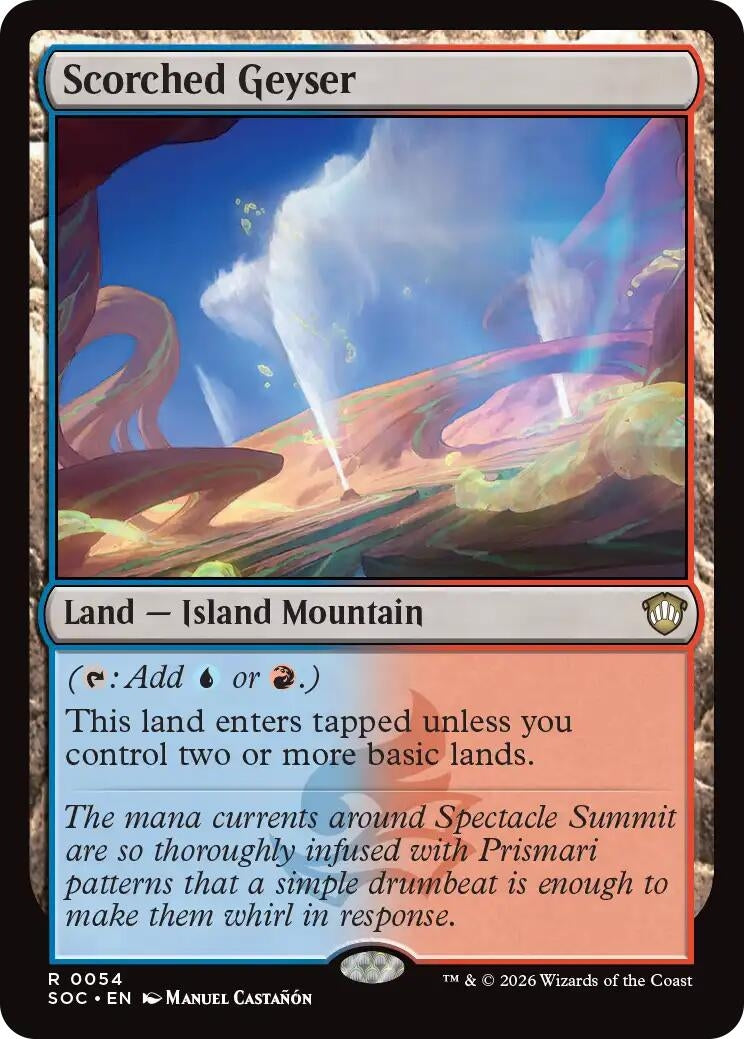 Image for Scorched Geyser (Commander: Secrets of Strixhaven) (54) - Magic: The Gathering