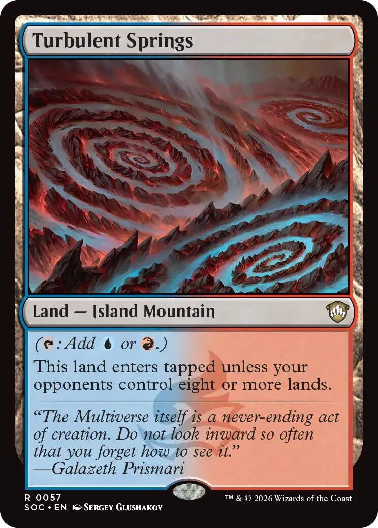 Image for Turbulent Springs (Commander: Secrets of Strixhaven) (57) - Magic: The Gathering