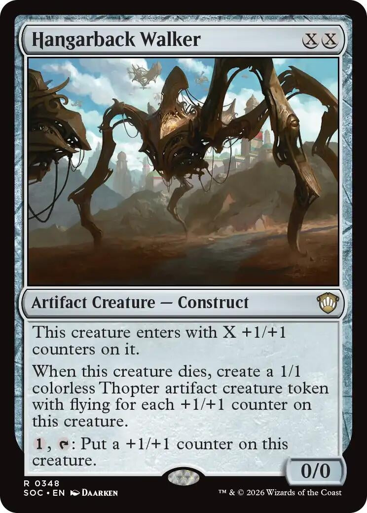 Image for Hangarback Walker (Commander: Secrets of Strixhaven) (348) - Magic: The Gathering