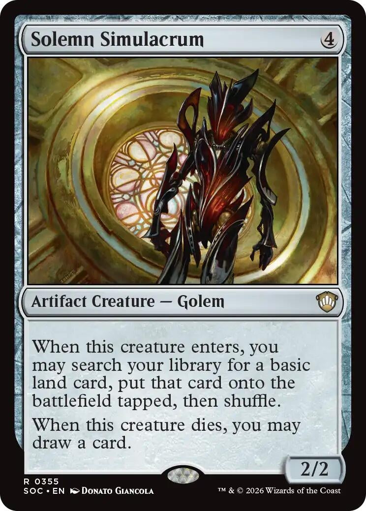 Solemn Simulacrum (Secrets of Strixhaven) (355)