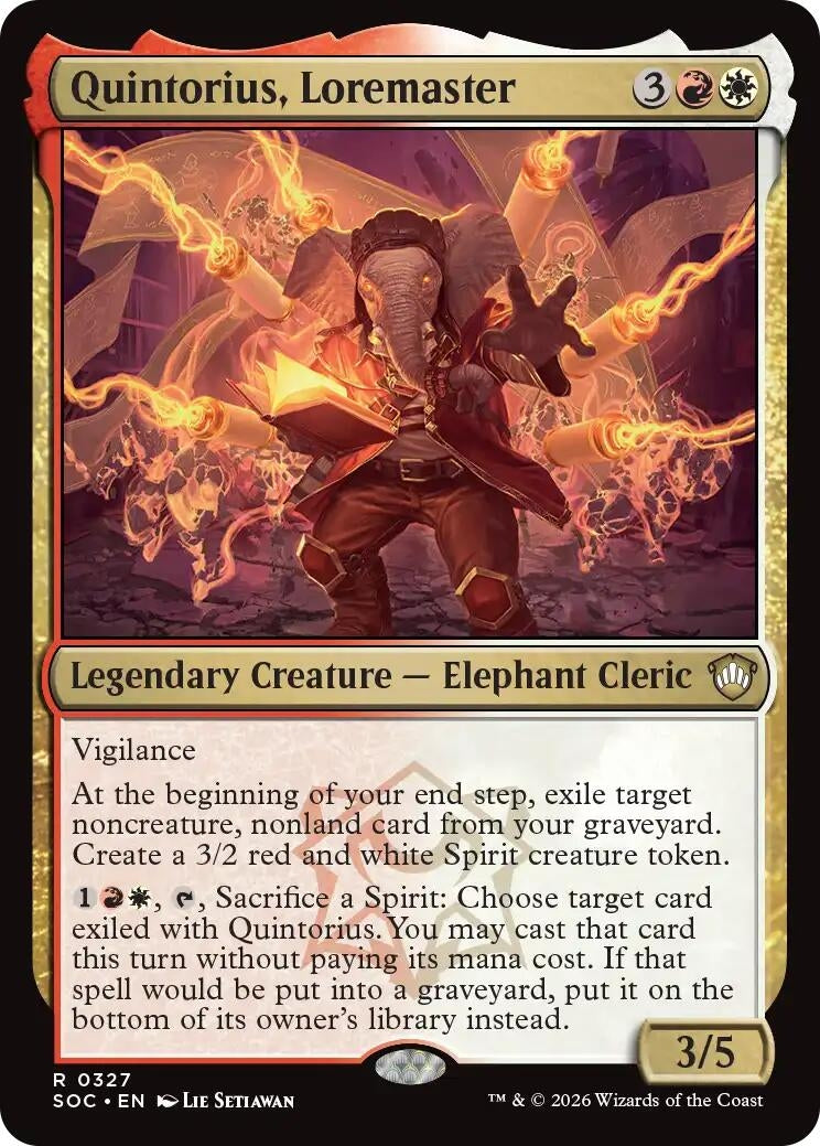 Image for Quintorius, Loremaster (Secrets of Strixhaven) (327) - Magic: The Gathering