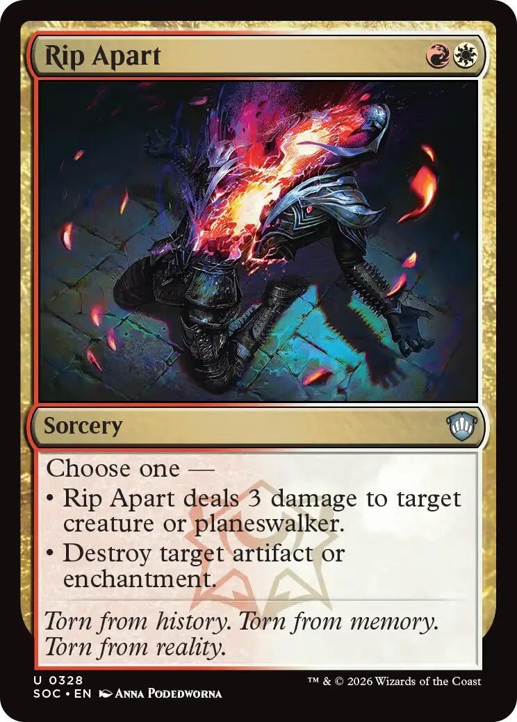 Image for Rip Apart (Commander: Secrets of Strixhaven) (328) - Magic: The Gathering