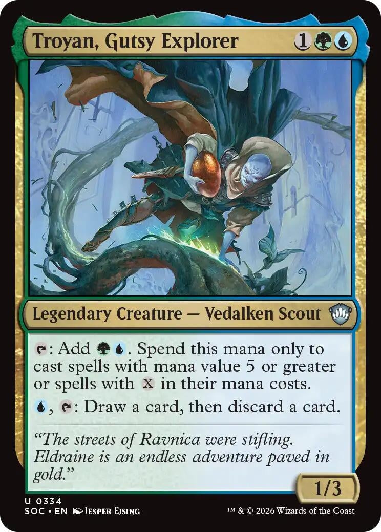 Image for Troyan, Gutsy Explorer (Commander: Secrets of Strixhaven) (334) - Magic: The Gathering