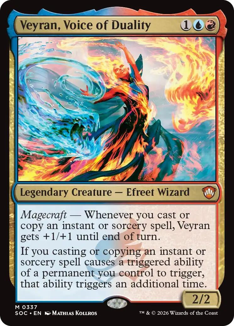 Image for Veyran, Voice of Duality (Commander: Secrets of Strixhaven) (337) - Magic: The Gathering