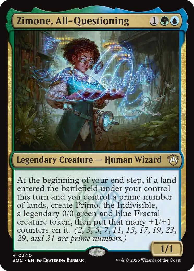 Image for Zimone, All-Questioning (Commander: Secrets of Strixhaven) (340) - Magic: The Gathering