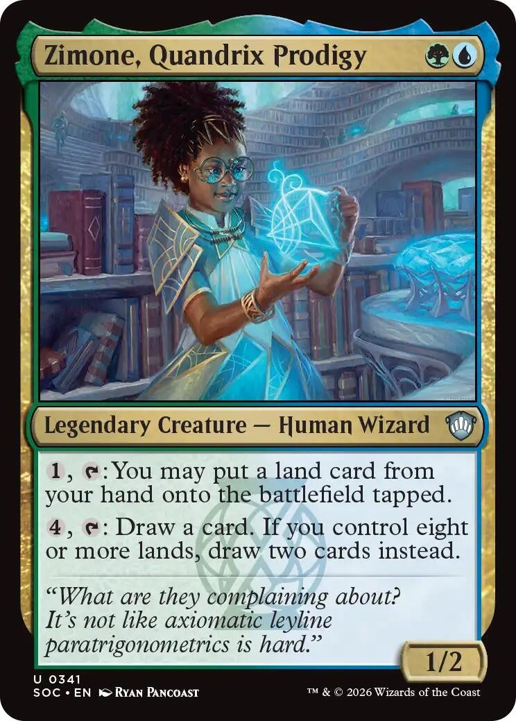 Image for Zimone, Quandrix Prodigy (Commander: Secrets of Strixhaven) (341) - Magic: The Gathering