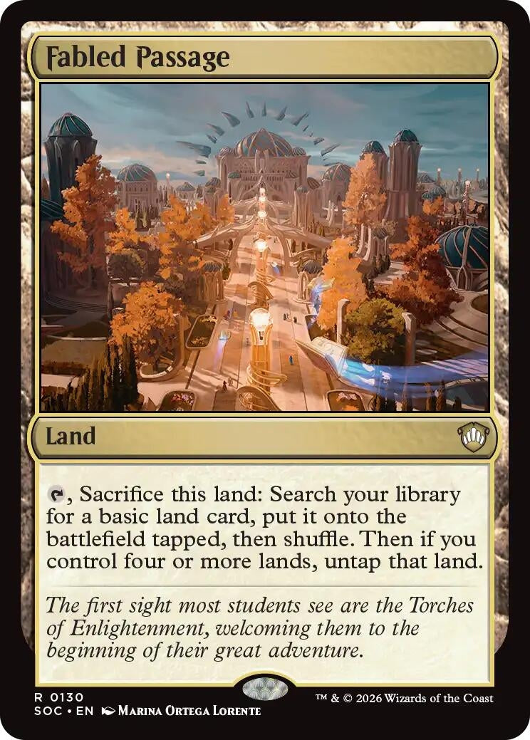 Image for Fabled Passage (Commander: Secrets of Strixhaven) (130) - Magic: The Gathering