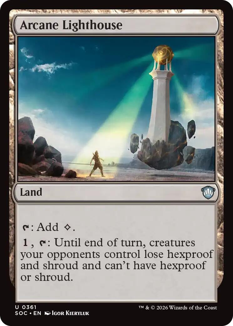Image for Arcane Lighthouse (Commander: Secrets of Strixhaven) (361) - Magic: The Gathering
