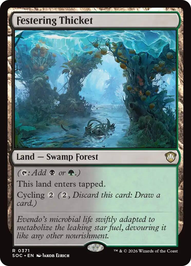 Image for Festering Thicket (Commander: Secrets of Strixhaven) (371) - Magic: The Gathering