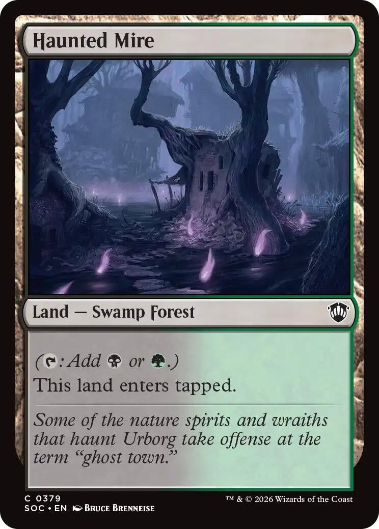 Image for Haunted Mire (Commander: Secrets of Strixhaven) (379) - Magic: The Gathering