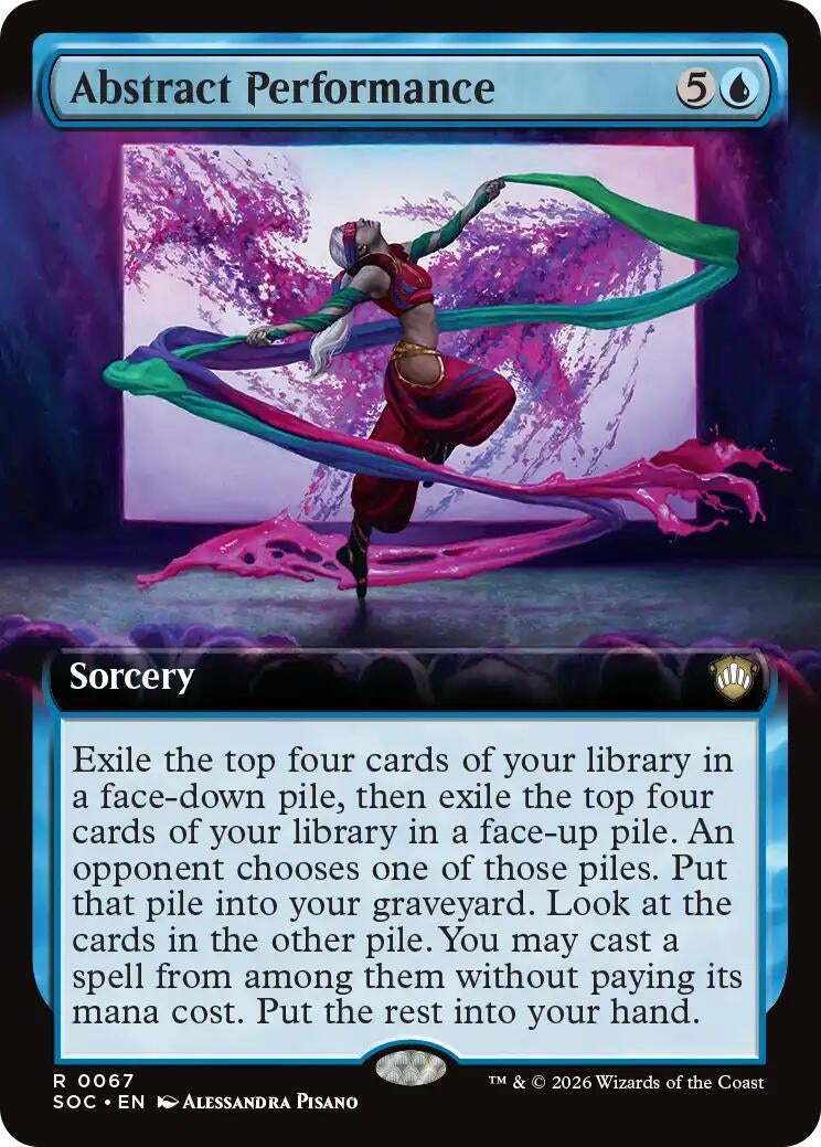 Image for Abstract Performance (Extended Art) (Commander: Secrets of Strixhaven) (67) - Magic: The Gathering