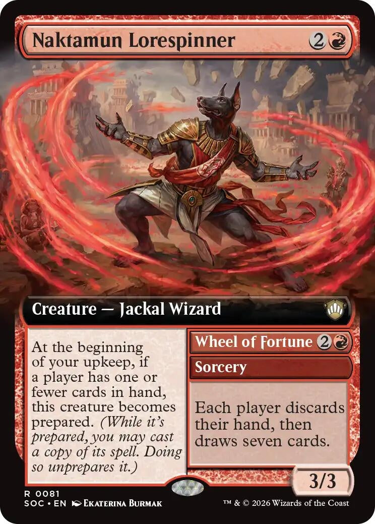 Image for Naktamun Lorespinner (Extended Art) (Commander: Secrets of Strixhaven) (81) - Magic: The Gathering