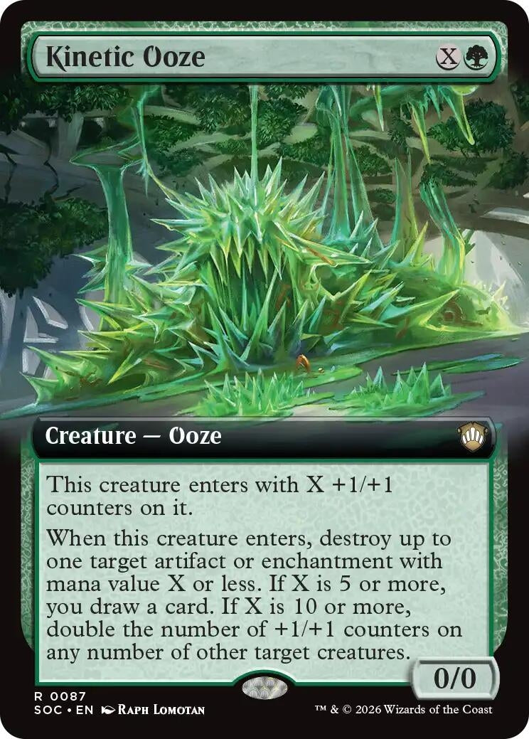 Image for Kinetic Ooze (Extended Art) (Commander: Secrets of Strixhaven) (87) - Magic: The Gathering